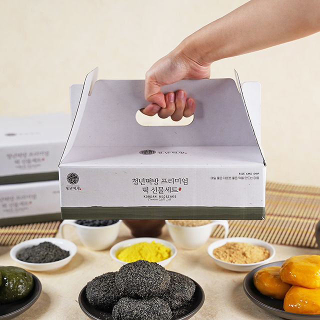 당일생산 전라도청년 쑥인절미 호박인절미 흑임자인절미 선물세트