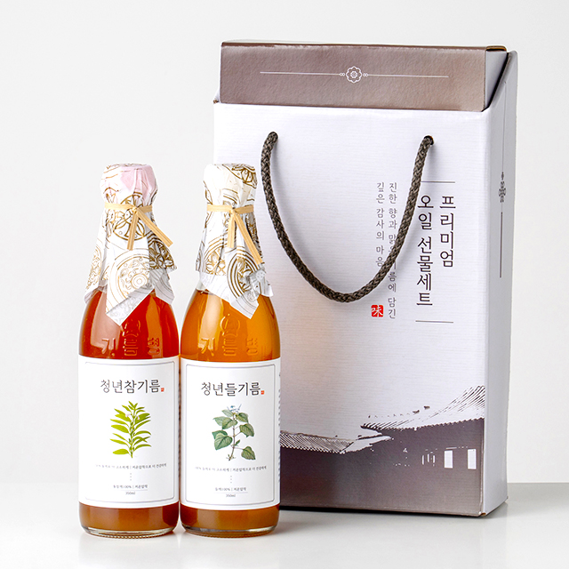 저온압착 100%통참깨 청년참기름 청년들기름 선물세트