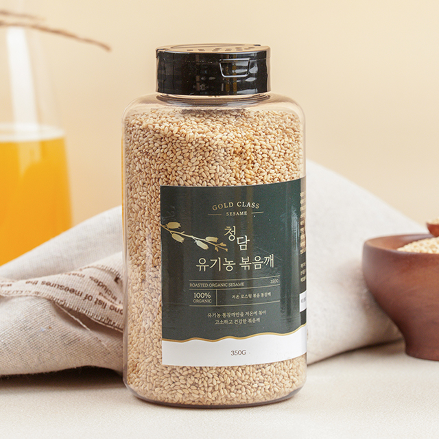 저온로스팅 건강하게 볶아낸 유기농 통참깨 볶음깨 350g