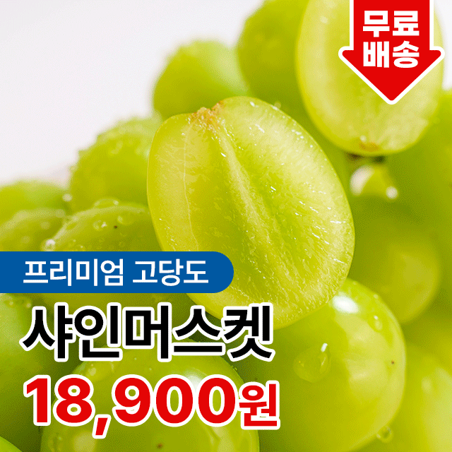 입안에서 톡! 터지는 달콤함 프리미엄 샤인머스켓